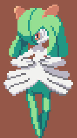 Art of the Pokémon Kirlia for a drawing collaboration