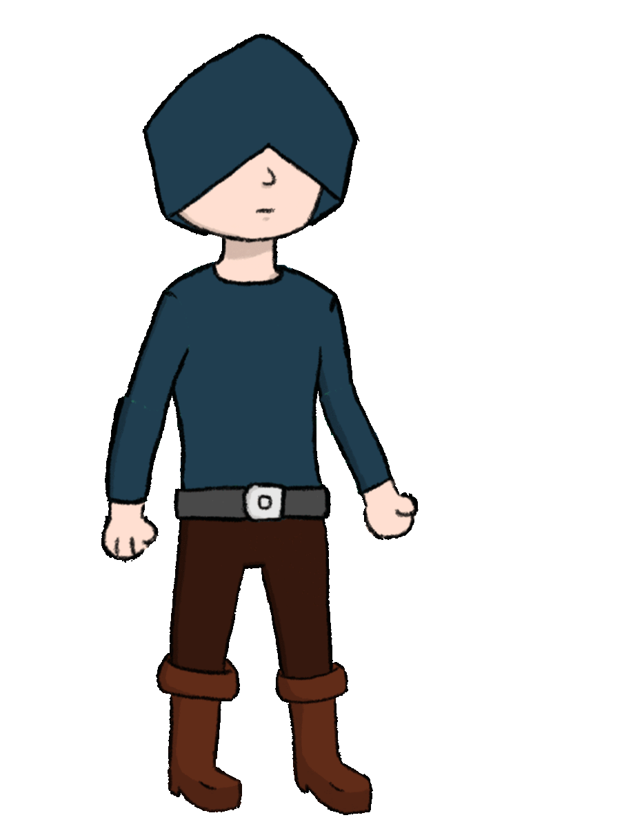 Animation of Oppo when player chooses the attack.