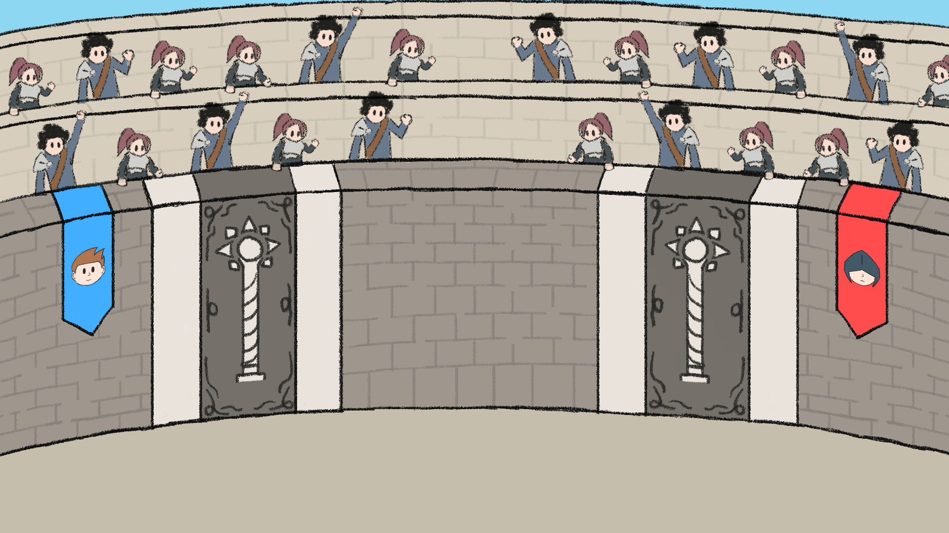 Final concept of scenario's background.